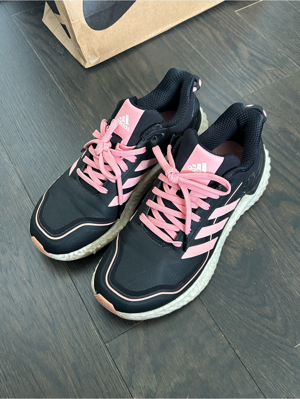 adidas Black & Pink Women's Running Sneakers